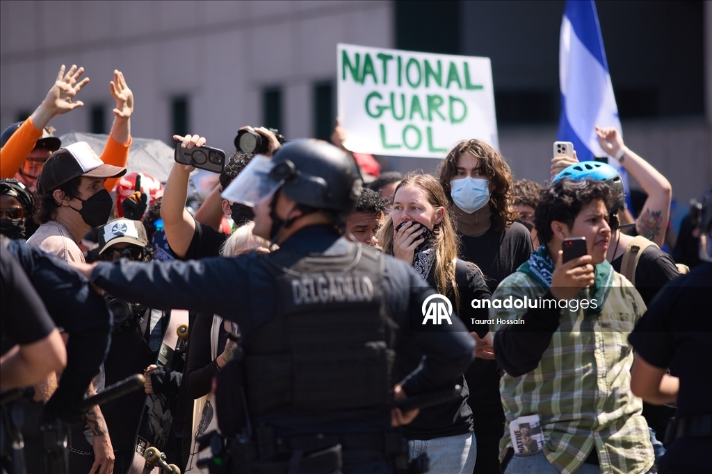 Los Angeles'taki sınır protestoları 3. gününde devam ediyor