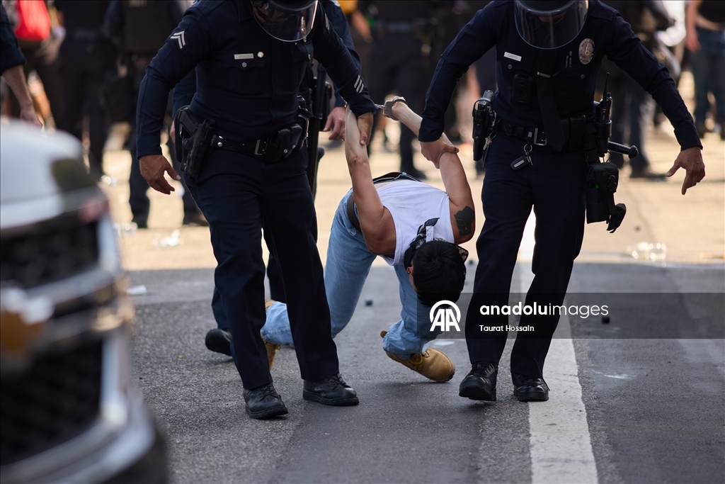 Los Angeles'taki sınır protestoları 3. gününde devam ediyor