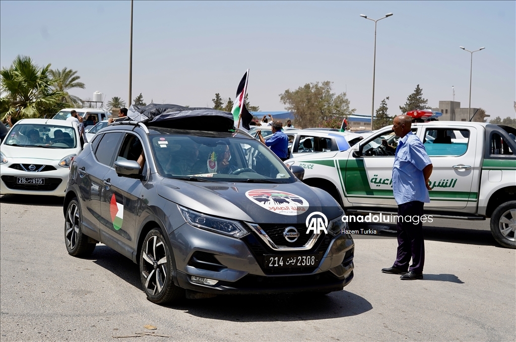 ليبيا.. قافلة "الصمود" المغاربية لكسر حصار غزة تقترب من طرابلس