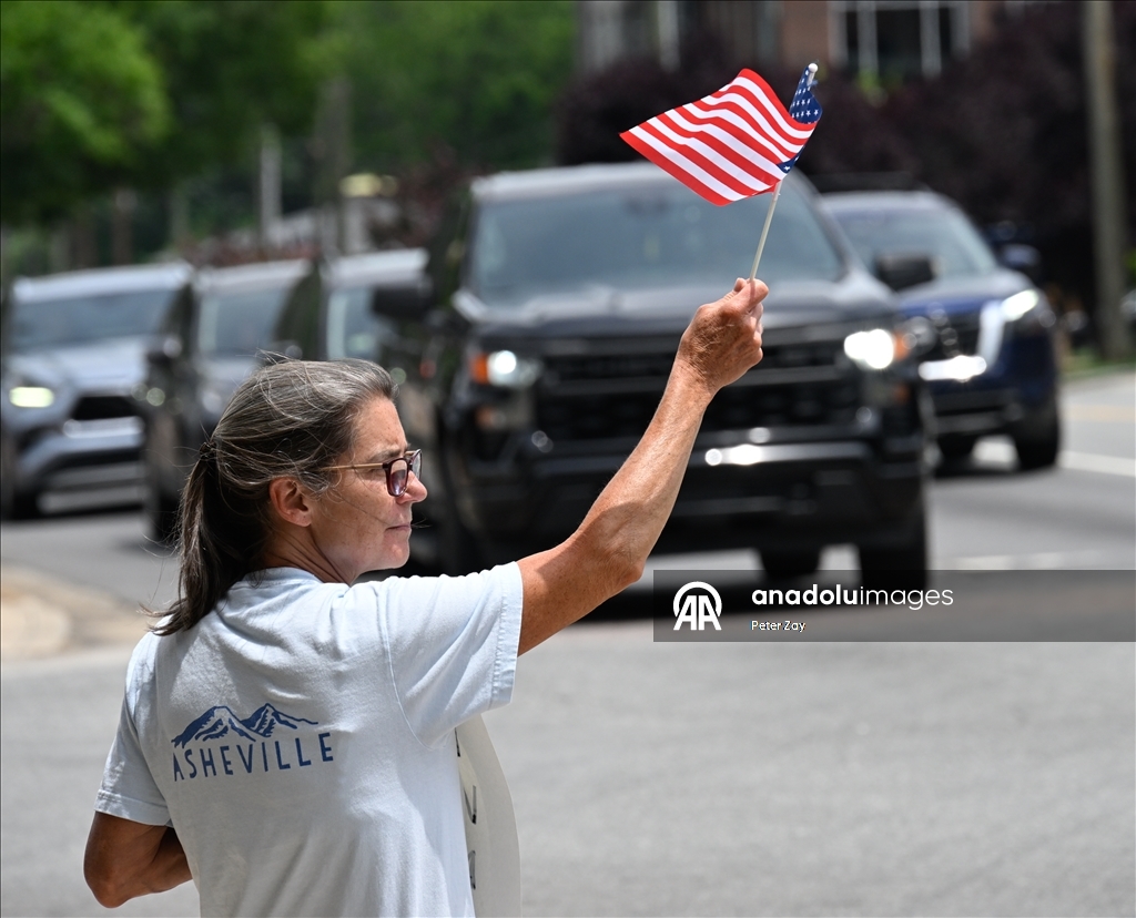 В Шарлотте прошла акция против администрации Трампа