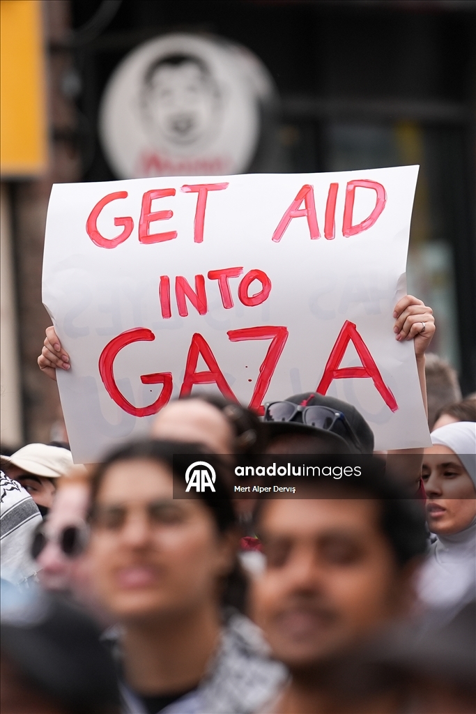 Toronto'da, İsrail'in Gazze’ye yardım götüren "Madleen" gemisine saldırısı protesto edildi 8