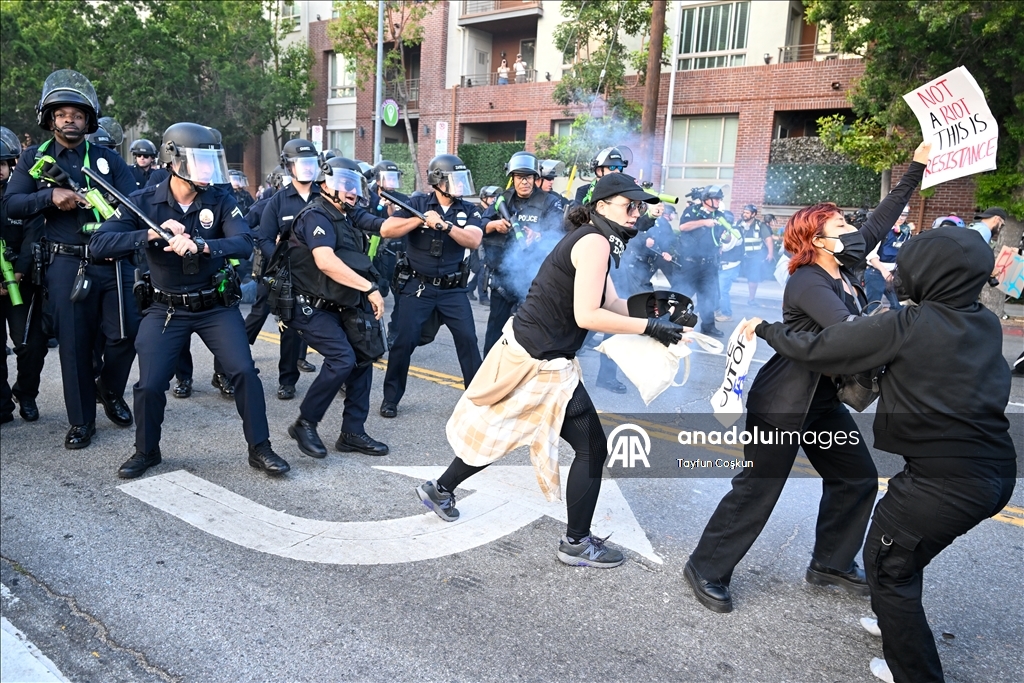 Los Angeles'ta ICE karşıtı protestolar