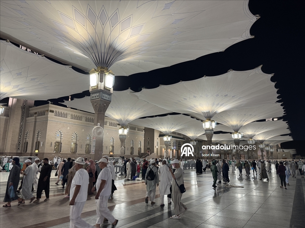 Hacılar, Hazreti Muhammed'in nuruyla aydınlanmış şehir Medine'de