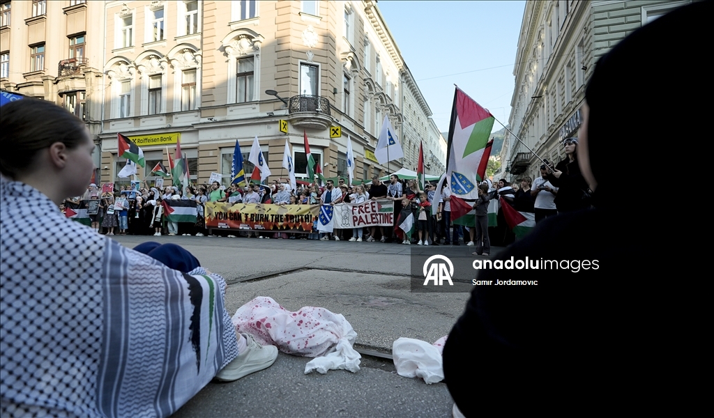 İsrail'in Gazze'deki saldırıları Bosna Hersek'te protesto edildi
