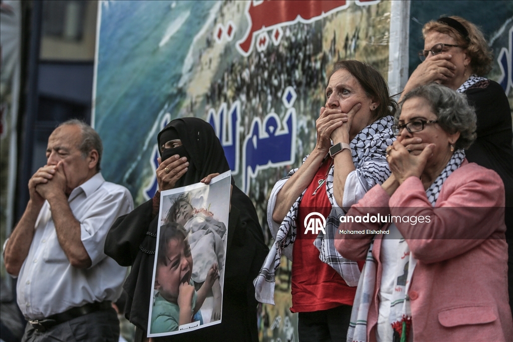 Kahire’de aktivistler, "Küresel Gazze Yürüyüşü"ne destek gösterisi düzenledi