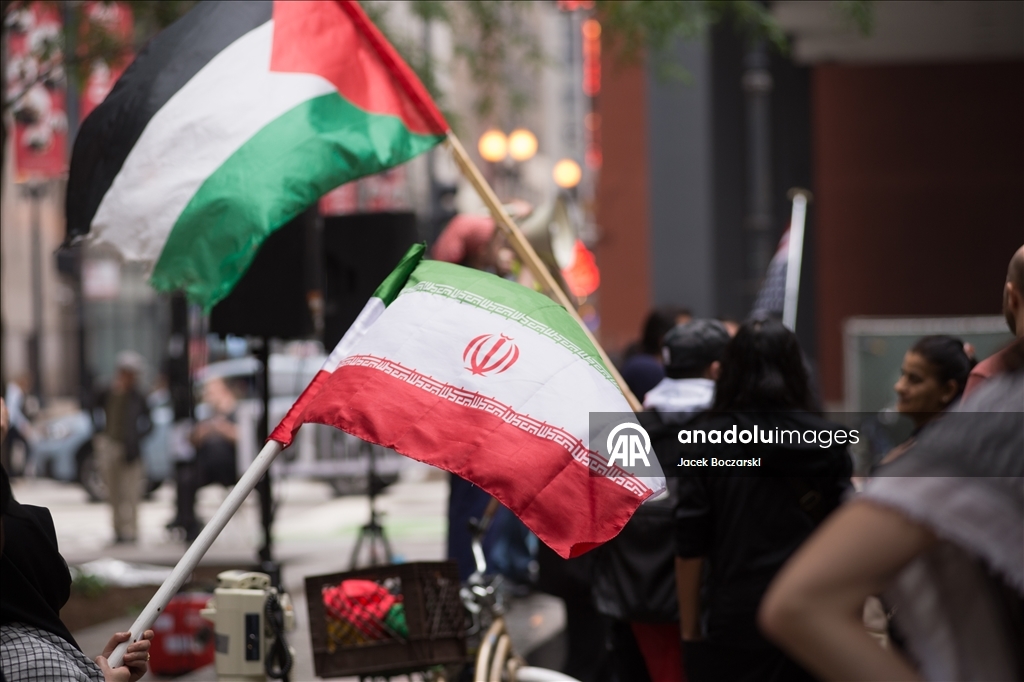Жители Чикаго протестуют против ударов Израиля по Ирану