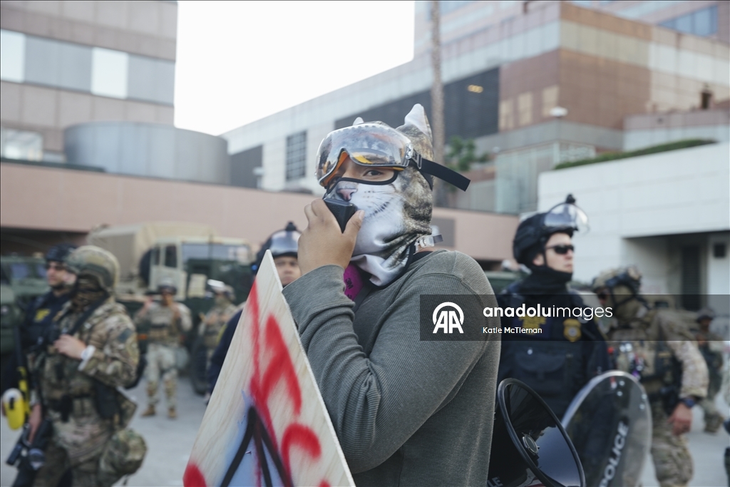 Протесты в Лос-Анджелесе в поддержку нелегальных мигрантов продолжаются