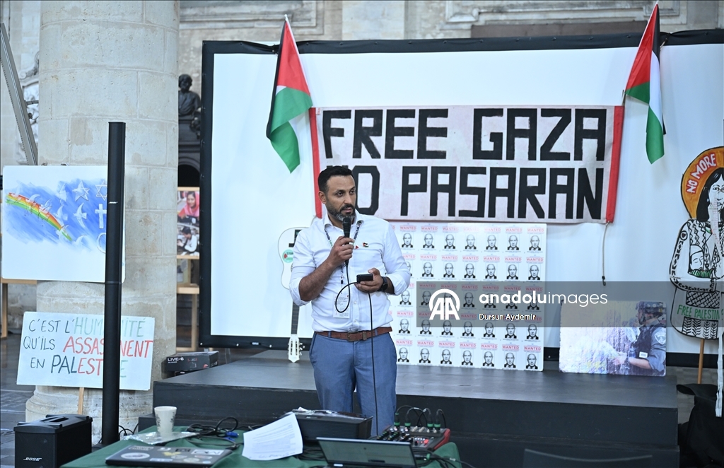 Hunger strike for Palestine at Brussels church
