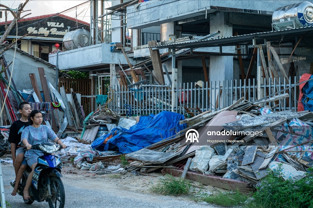 Vietnam'da Wutip Tayfunu'nun yol açtığı yıkım 
