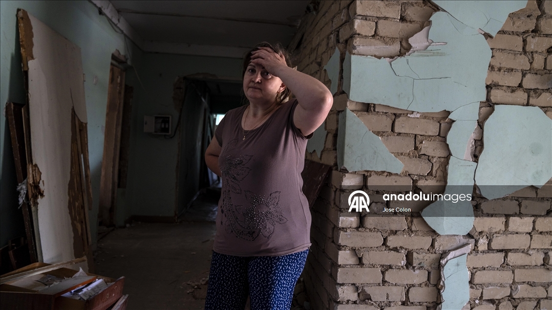 Rusya'nın Svyatogorsk kentine düzenlediği saldırılarda 5 kişi yaralandı