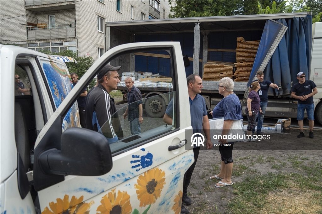 Rusya'nın Svyatogorsk kentine düzenlediği saldırılarda 5 kişi yaralandı