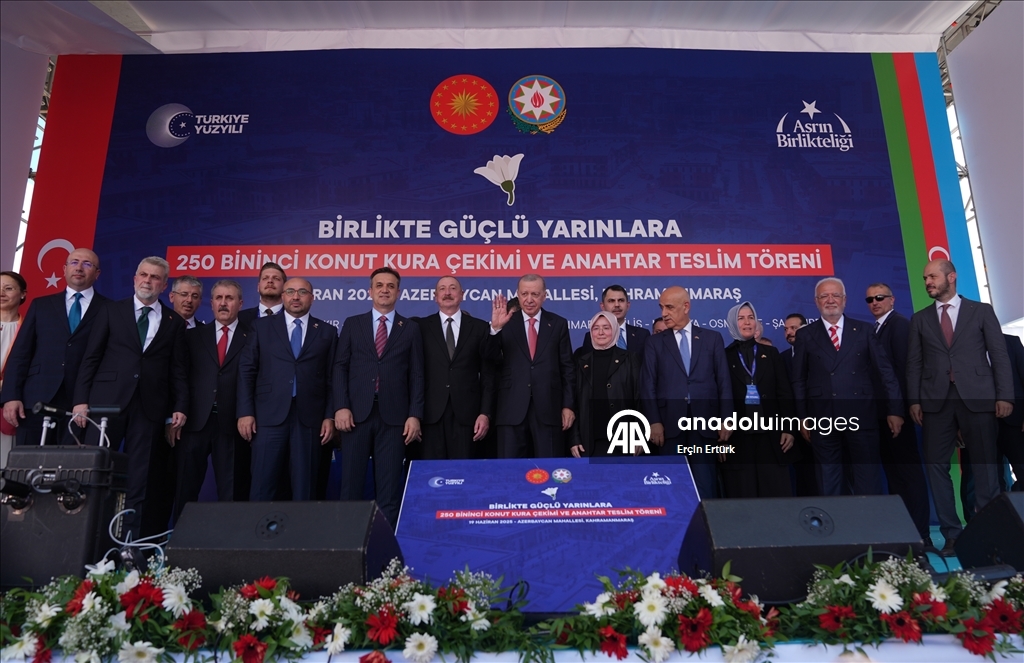 Cumhurbaşkanı Erdoğan ve Azerbaycan Cumhurbaşkanı Aliyev, Kahramanmaraş'ta