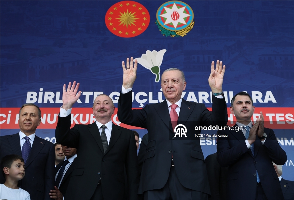 Cumhurbaşkanı Erdoğan ve Azerbaycan Cumhurbaşkanı Aliyev, Kahramanmaraş'ta
