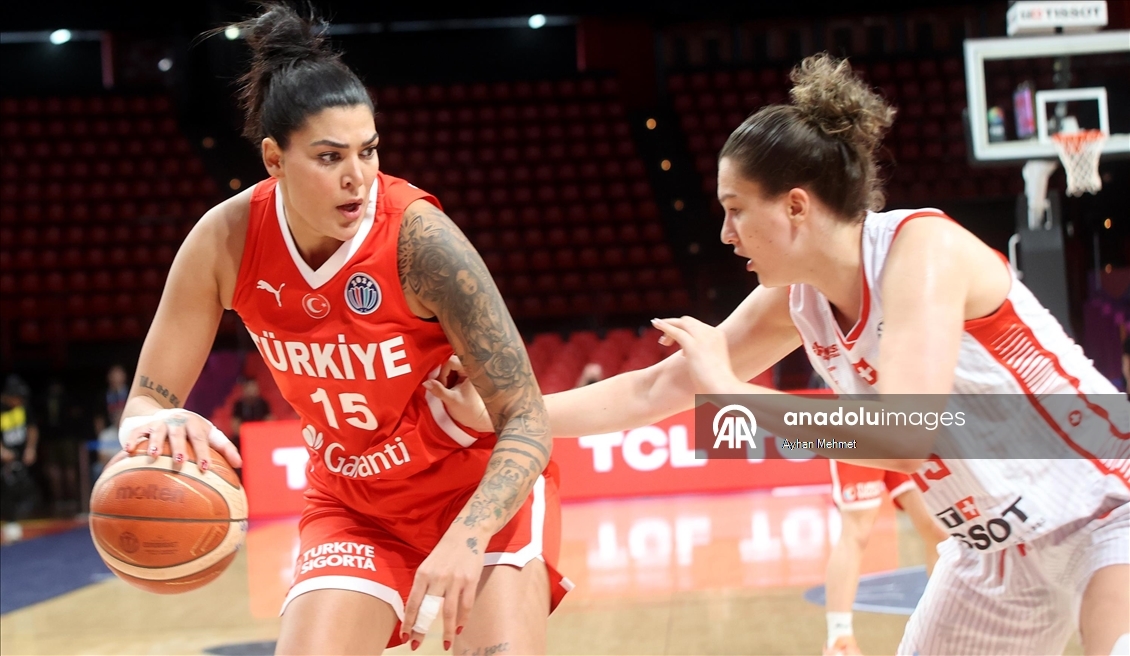 A Milli Kadın Basketbol Takımı İsviçre'yi mağlup etti