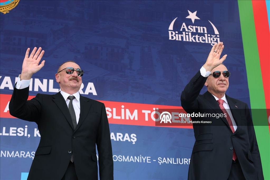 Cumhurbaşkanı Erdoğan ve Azerbaycan Cumhurbaşkanı Aliyev, Kahramanmaraş'ta