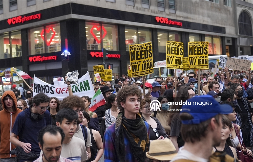 В Нью-Йорке прошла акция против войны с Ираном