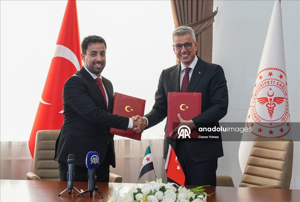 تركيا وسوريا توقعان بروتوكول تعاون في مجال الصحة
