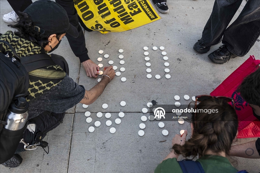 Los Angeles'te İran'la savaşa hayır protestosu düzenlendi 10
