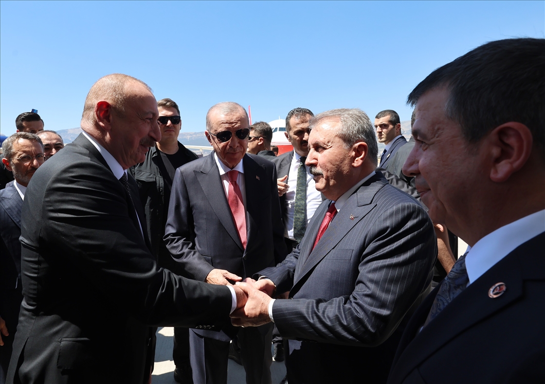 Cumhurbaşkanı Erdoğan ve Azerbaycan Cumhurbaşkanı Aliyev Kahramanmaraş'ta
