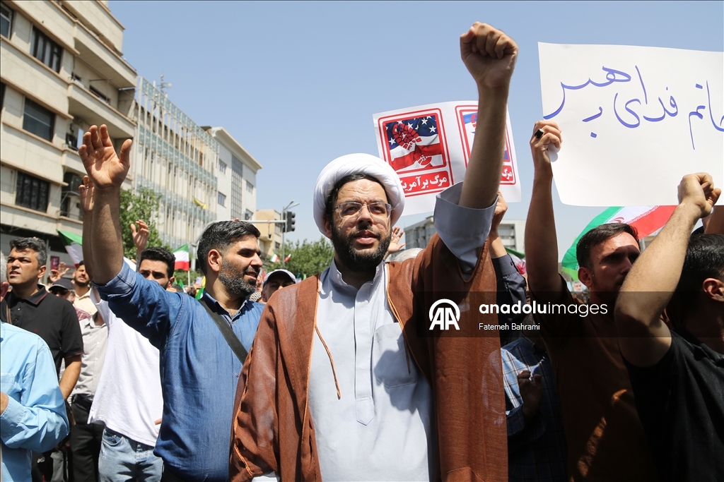 احتجاجات في مدن إيرانية ضد العدوان الإسرائيلي