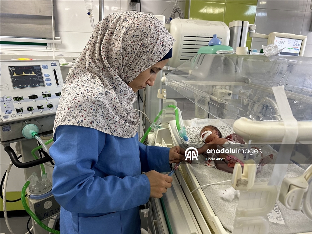 Gazze'de prematüre bebekler hayatta kalma mücadelesi veriyor