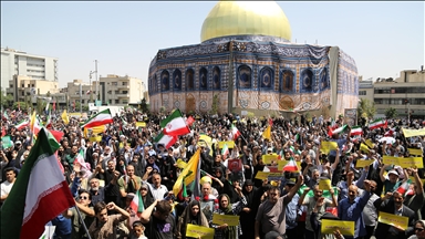 Iranians protest Israeli attacks following Friday prayers