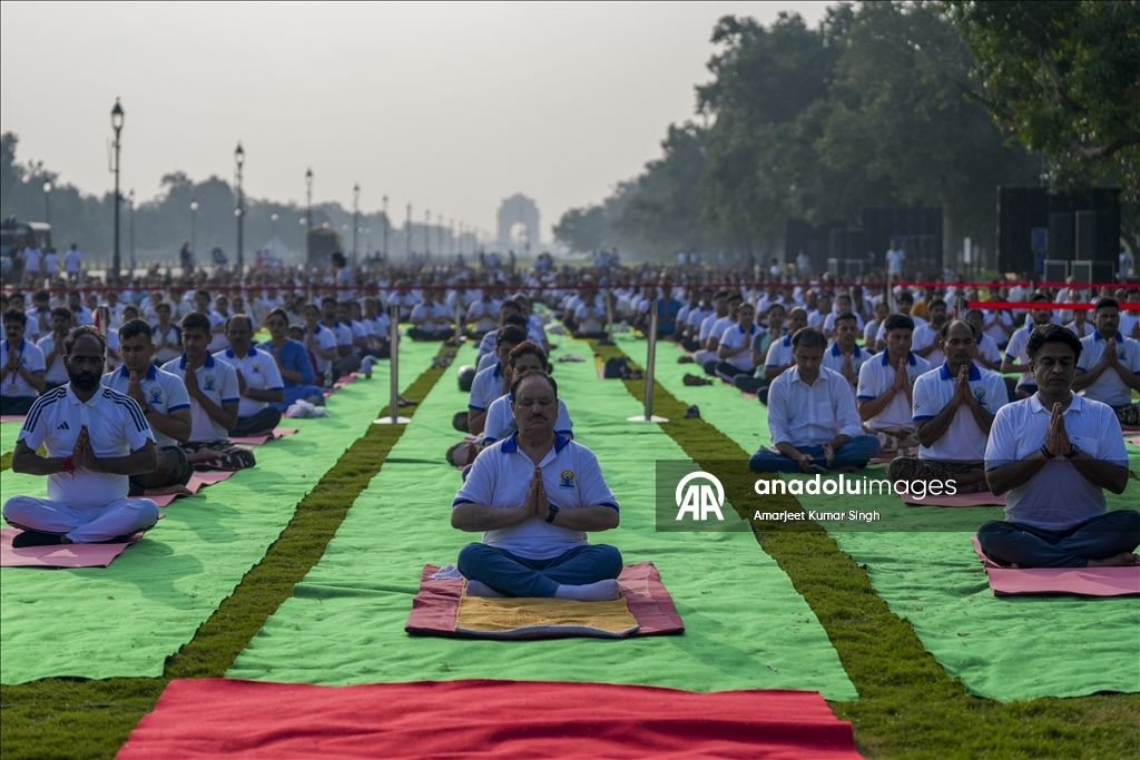 Hindistan'da Dünya Yoga Günü