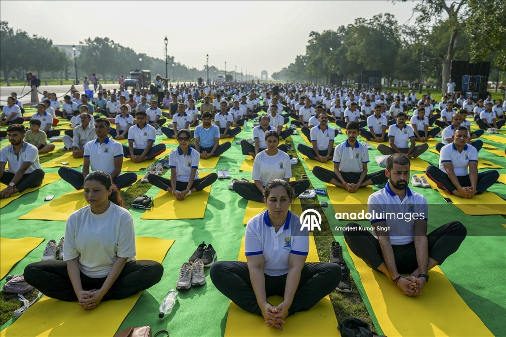 Hindistan'da Dünya Yoga Günü