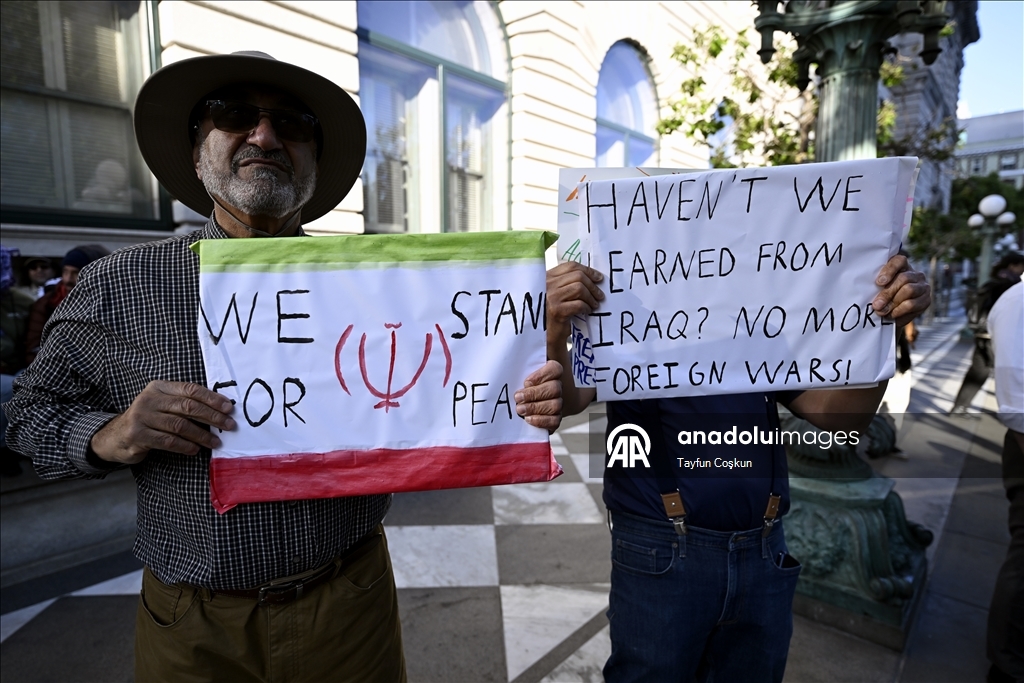 ABD'nin San Francisco kentinde ‘İran'da Savaşa Hayır’ protestosu düzenlendi