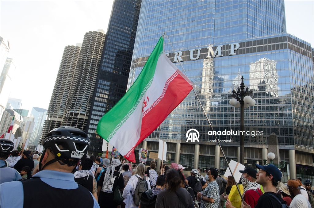 В Чикаго прошла акция в поддержку Палестины и Ирана