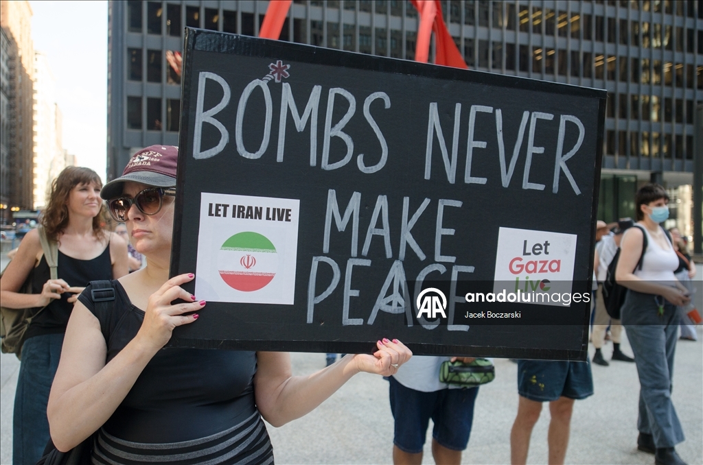 В Чикаго прошла акция в поддержку Палестины и Ирана