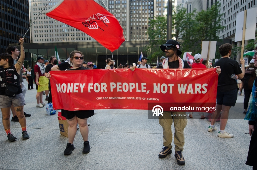 В Чикаго прошла акция в поддержку Палестины и Ирана