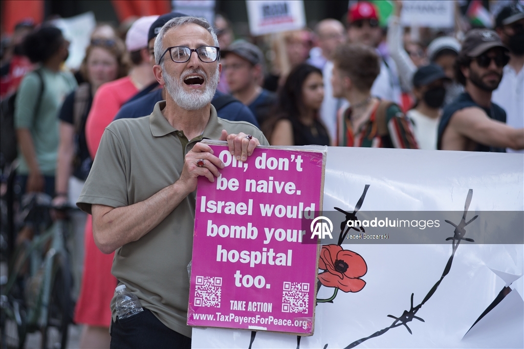 В Чикаго прошла акция в поддержку Палестины и Ирана