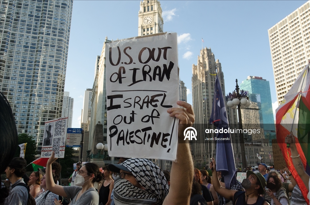 В Чикаго прошла акция в поддержку Палестины и Ирана