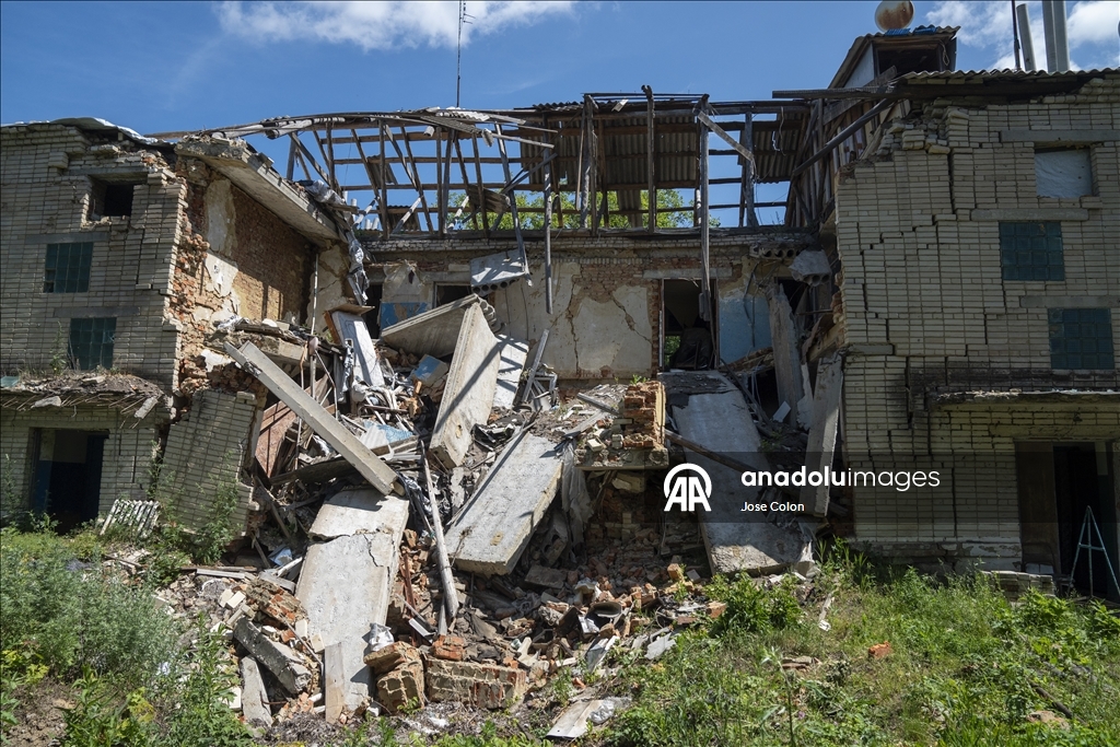 Ukrayna’da Rusya’nın saldırısı sonrası hasar meydana geldi