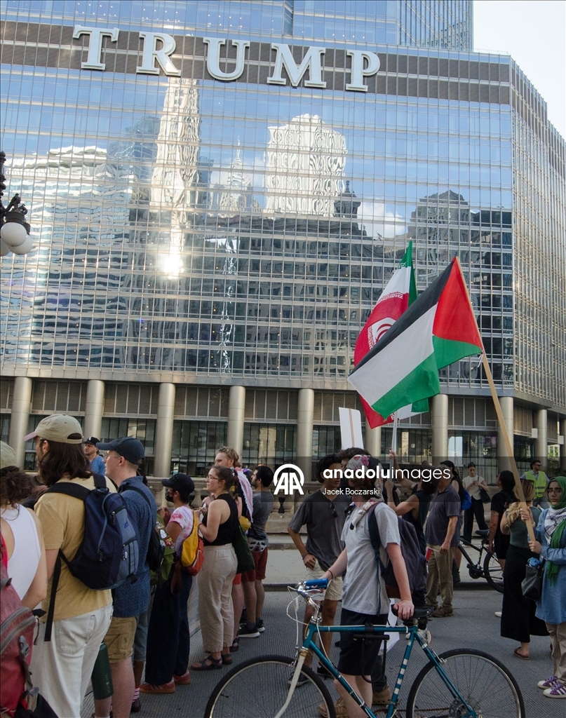 В Чикаго прошла акция в поддержку Палестины и Ирана