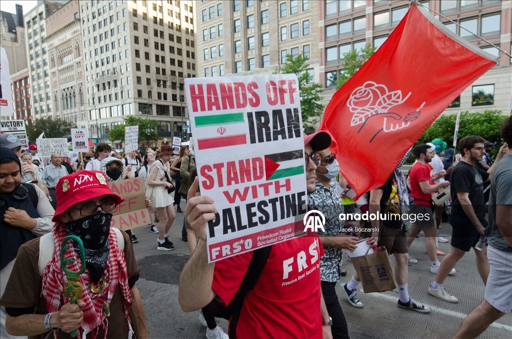 В Чикаго прошла акция в поддержку Палестины и Ирана