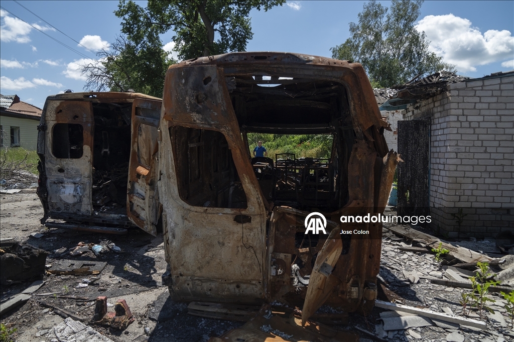 Ukrayna’da Rusya’nın saldırısı sonrası hasar meydana geldi