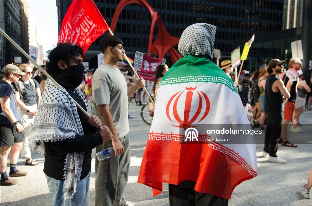 В Чикаго прошла акция в поддержку Палестины и Ирана