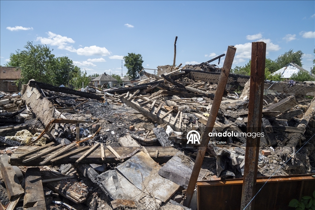 Ukrayna’da Rusya’nın saldırısı sonrası hasar meydana geldi