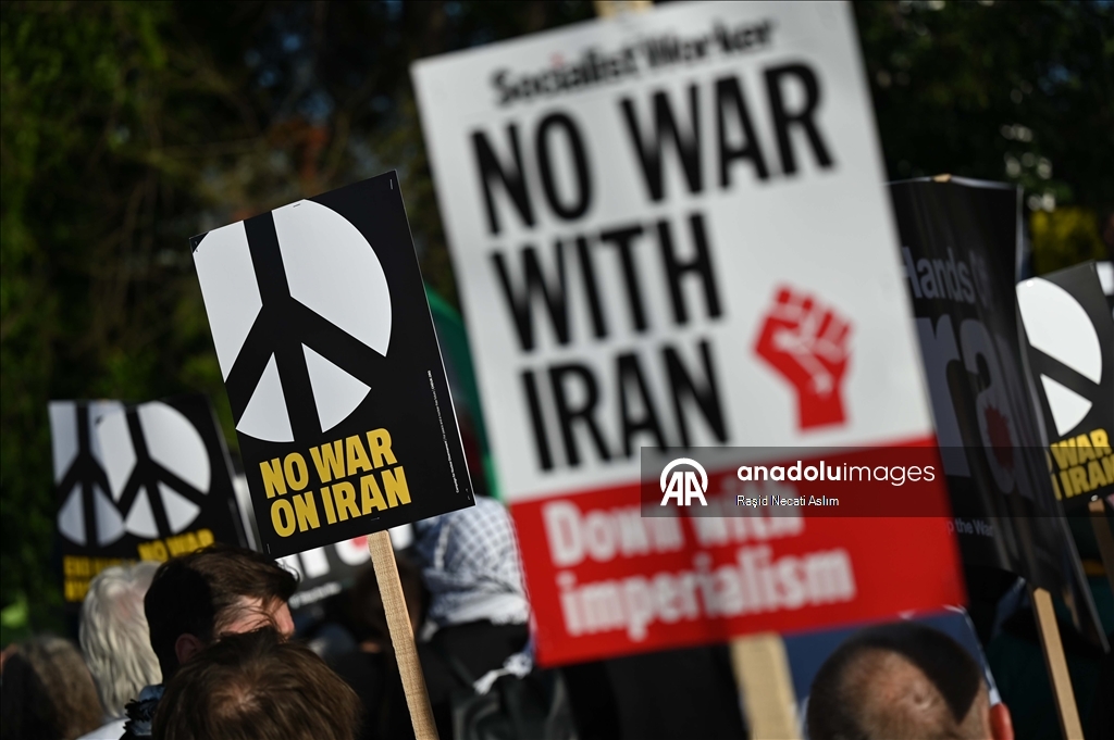 В Лондоне прошла акция против ударов США и Израиля по Ирану