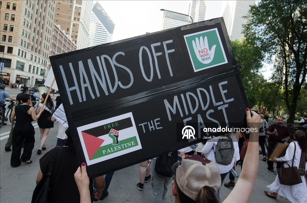 В Чикаго прошла акция в поддержку Палестины и Ирана