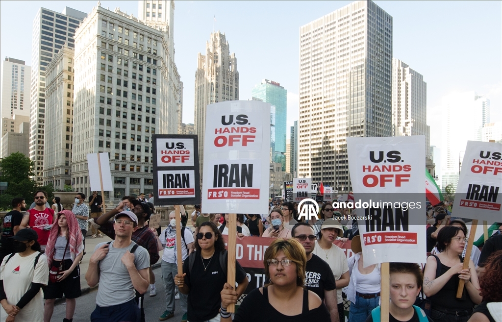 В Чикаго прошла акция в поддержку Палестины и Ирана