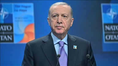 Cumhurbaşkanı Recep Tayyip Erdoğan, Lahey’de basın toplantısı düzenledi.