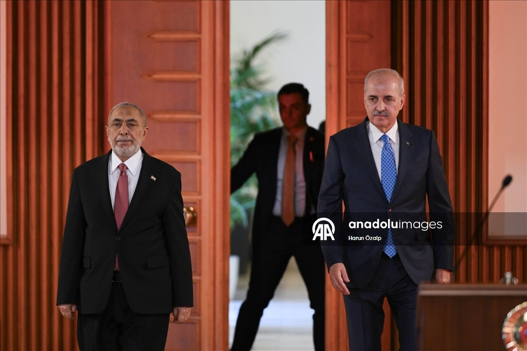 TBMM Başkanı Kurtulmuş, Irak Temsilciler Meclisi Başkanı Mahmud Meşhedani ile görüştü