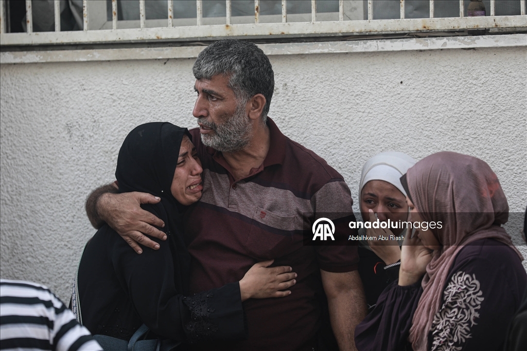 Netzarim ve Gazze sahilindeki saldırılarda hayatını kaybedenler için cenaze töreni düzenlendi