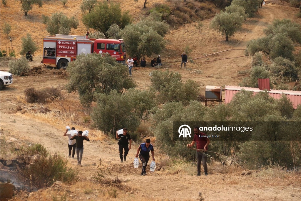 Hatay'da dün çıkan orman yangınına müdahale sürüyor