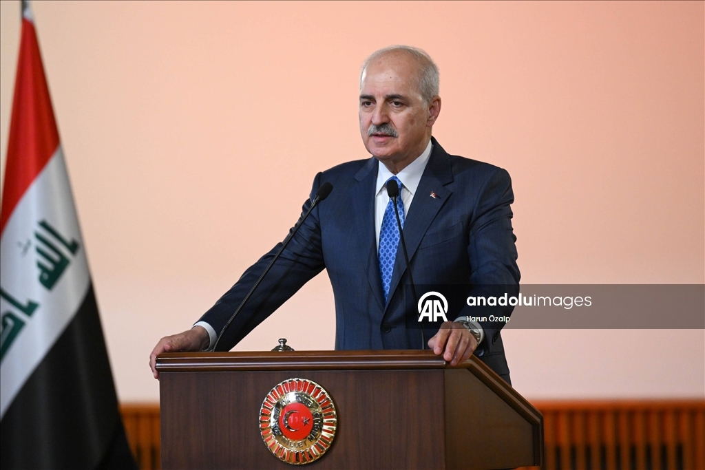 TBMM Başkanı Kurtulmuş, Irak Temsilciler Meclisi Başkanı Mahmud Meşhedani ile görüştü
