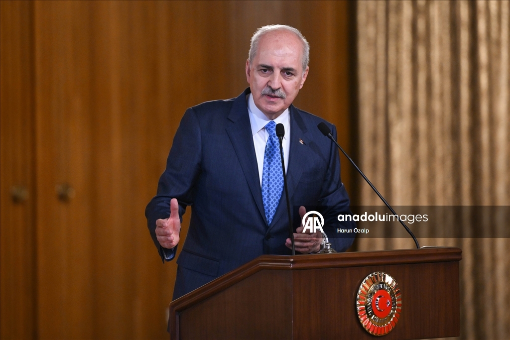 TBMM Başkanı Kurtulmuş, Irak Temsilciler Meclisi Başkanı Mahmud Meşhedani ile görüştü