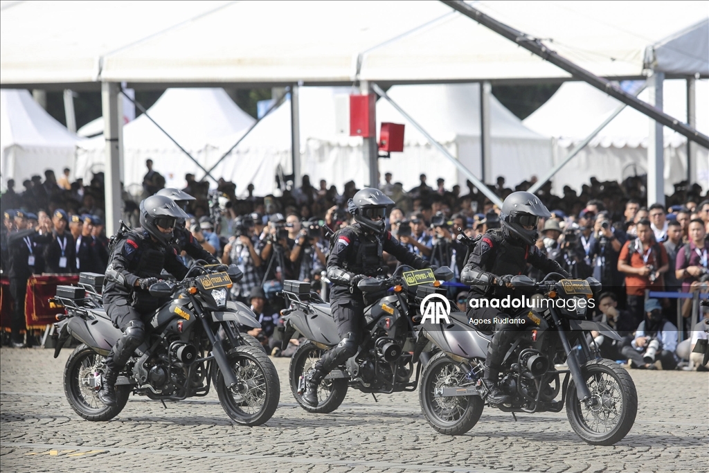 Cakarta'da Endonezya Ulusal Polisi'nin 79. yıldönümü kutlamaları düzenlendi